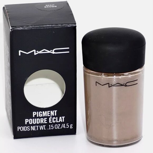MAC Pigment Color Powder ~Deep Brown~ 0.15oz. (New In Box) Makeup - Picture 1 of 3